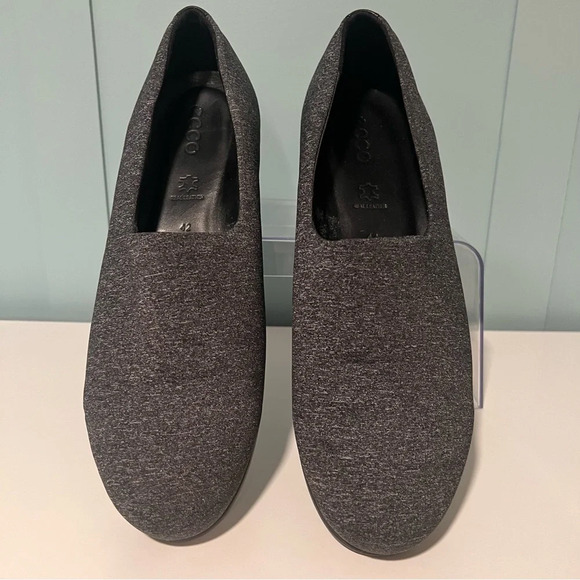 ECCO Felicia Women's Size EU 42 (US 11/11 1/2) Gray Stretch Slip On Wedge Shoes. - Picture 7 of 12